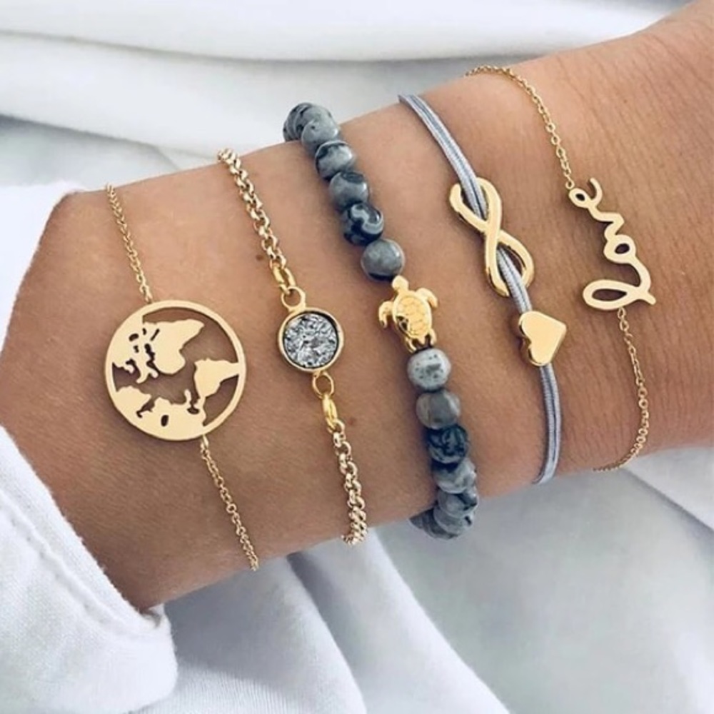 🔥 New  5 piece Bracelet set